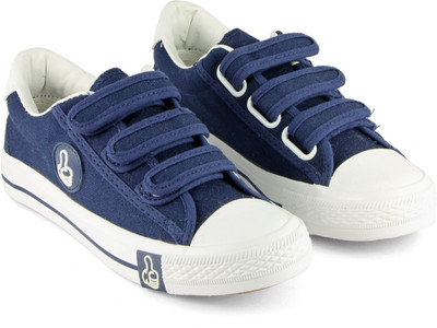 

DeVEE Thumbs Up Double Velcro Blue Canvas Shoes For Women(Blue