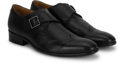 Carlton London Mr.CL Mr.CL Monk Strap For Men(Black