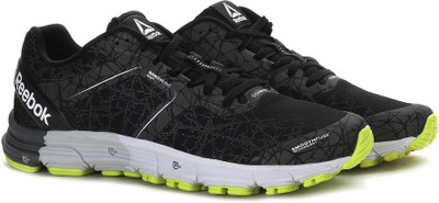 

REEBOK ONE CUSHION 3 NITE Running Shoes For Men(Black, Blk/alloy/grey/yellow/wht