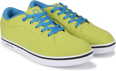 

United Colors of Benetton 16A8CORE1001I Canvas Sneakers For Men(Green, 905