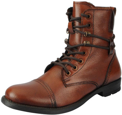 

FAUSTO High Ankle Boots For Men(Tan