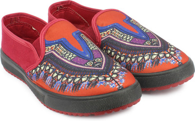 

Shoetopia Canvas Shoes For Women(Red