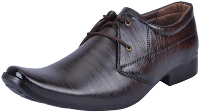 

FAUSTO Corporate Lace Up For Men(Brown)