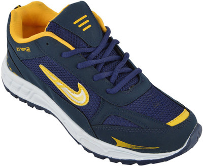 

Porcupine Running Shoes For Men(Navy, Yellow), Navy blue