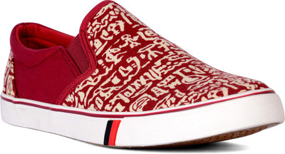 

Sam Stefy Canvas Shoes For Men(Red), Multi color