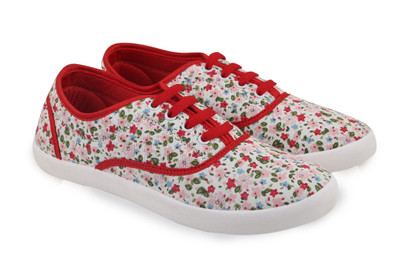 

Globalite Smarty Casuals For Women(Red, Red print