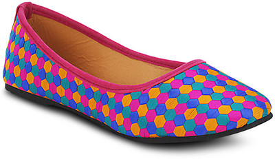 

Get Glamr Designer Bellies For Women(Multicolor, Pink