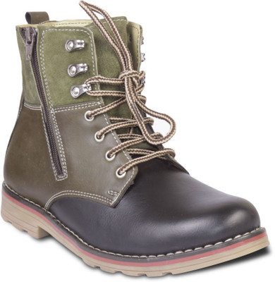 

TEN Stylish And Elegant Boots For Men(Green