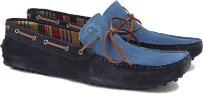 

United Colors of Benetton 16A8SUEDFW37I Loafers For Men(Blue, 903