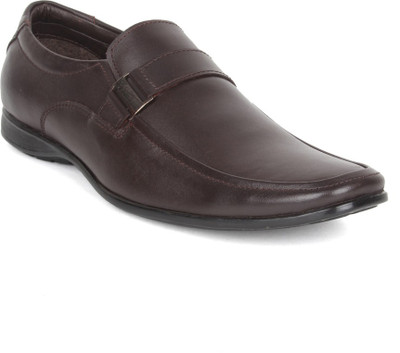 kosher 115-Brown Slip On Shoes For Men(Brown)