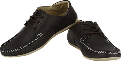 Stylon Laced Casual Shoes For Men(Brown, Modish brown