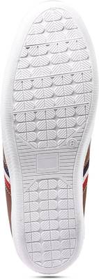 Arthur Men's Coffee-Grey PU Sneakers