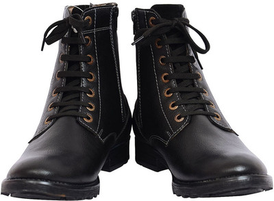 

Sam Stefy Long Black Boots For Men(Black)