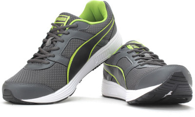 Puma Men Running Shoes For Men(Grey, Dark shadow-black-lime punch