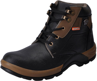 

FAUSTO High Ankle Boots For Men(Black