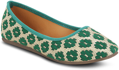

Get Glamr Designer Bellies For Women(Green