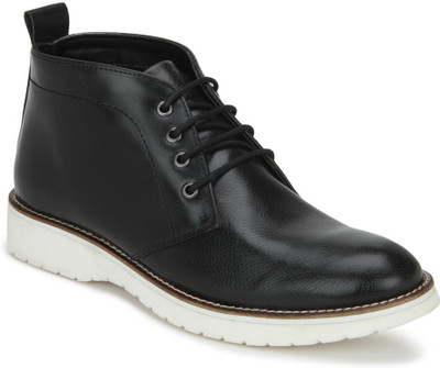 

Knotty Derby Black Dennis Chukka Boots For Men(Black