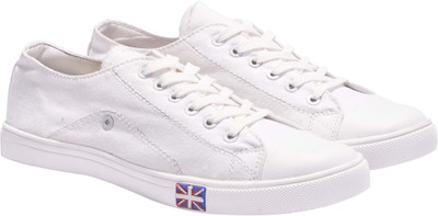 

Boysons white canvas Canvas Shoes For Men(White