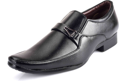 

Levanse Monk Belt executive wear Slip On For Men(Black, Matte black
