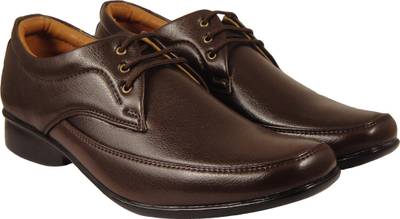 Action Synergy Men's PL4493 Brown Formal Lace Up
