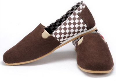 

FUNK Dail Dark Brown Canvas Shoes For Men(Brown)