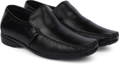 

Provogue Genuine Leather Slip on Shoes For Men(Black