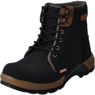 

FAUSTO High Ankle Boots For Men(Black, Brown