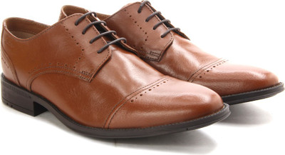 

Ruosh Men Genuine Leather Formal Shoes For Men(Tan