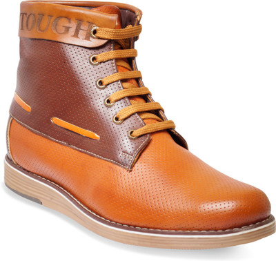 

ADYBird Amazing Deep Copper & Auburn Gold Boots For Men(Tan