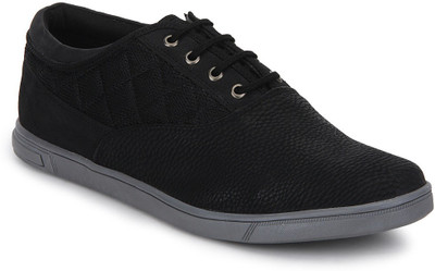 

Knotty Derby Terry Side Panel Oxford Casual Shoes For Men(Black
