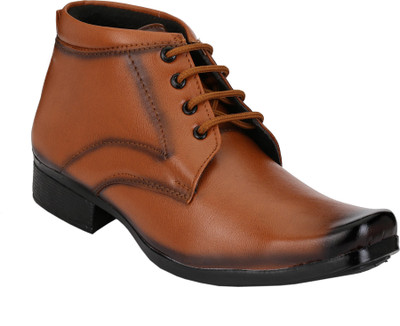 Shoe Day boot Lace Up For Men(Tan)