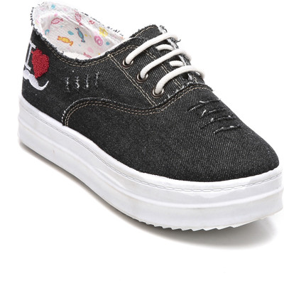 

Elan Canvas Shoes For Women(Black
