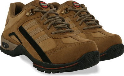 SHOE ISLAND Beige Tan Outdoor Shoes For Men(Brown)