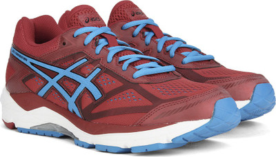 

Asics GELFOUNDATION12(2E) Running Shoes For Men(Red, Racing red/methyl blue/black