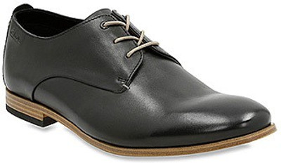 

Clarks Lace up For Men(Black, Black leathe