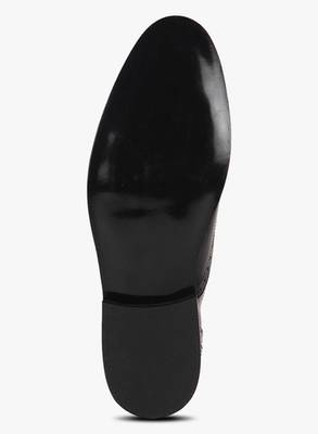 Hirel's Men Black Oxford Brogues Lace Up Shoes