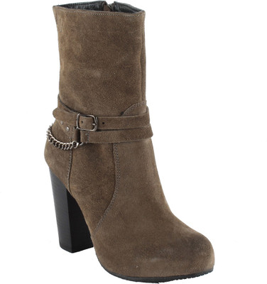 Salt N Pepper 14-546 Rebacca Camelot Suede Boots Boots For Women(Brown