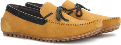 

WROGN Genuine Leather Loafers For Men(Yellow