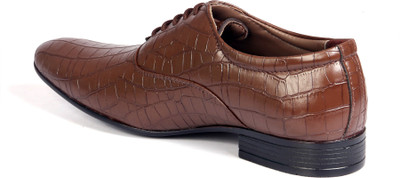 

Levanse Designer Derby Lace Up For Men(Brown, Matte brown