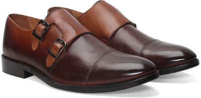 

Brune Monk Strap For Men(Tan, Brown