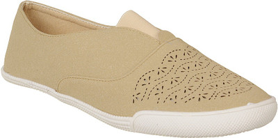 

Flat n Heels Canvas Shoes For Women(Beige)