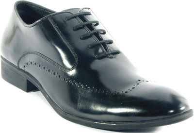 

Urban Nation Italian Exotic dual Finish Lace up Shoe Party Wear For Men(Black