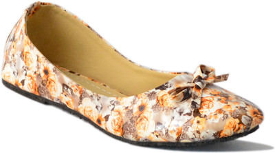 

Myra Floral Print Bellies For Women(Multicolor), Orange