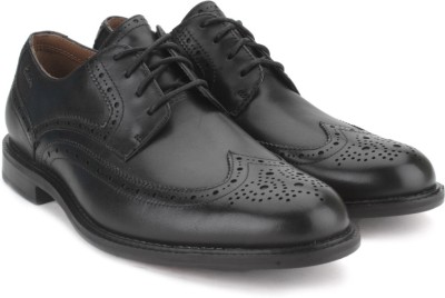 

Clarks Dorset Limit Black Leather Formal Shoes For Men(Black), Black leathe