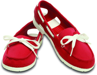 

Crocs Boat Shoes For Women(Red), 200109-6ft