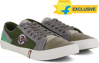 

Lee Cooper Men Canvas Sneakers For Men(Green, Green/lt grey