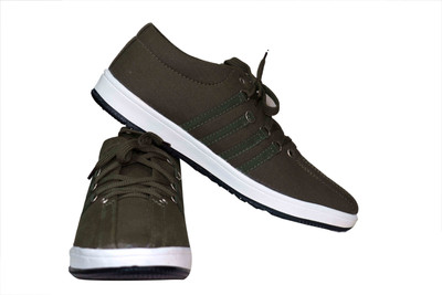

One Up Canvas Shoes For Men(Green, Green-10