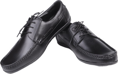 

Azzaro Black GENUINE LEATHEREvergreen Lace Up Shoes For Men(Black