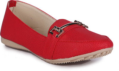 

DJH Loafers For Women(Red, Brown