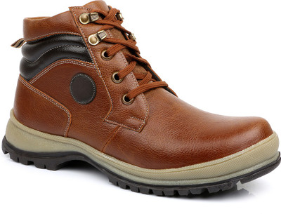 

Escaro Men's Casual Boots For Men(Tan, Black